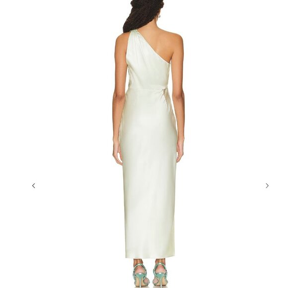 NWT The Sei for FWRD Asymmetrical Drape Dress in Celadon size 2 - Picture 2 of 8